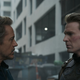 Tony Stark and Steve Rogers share a moment in Avengers: Endgame.